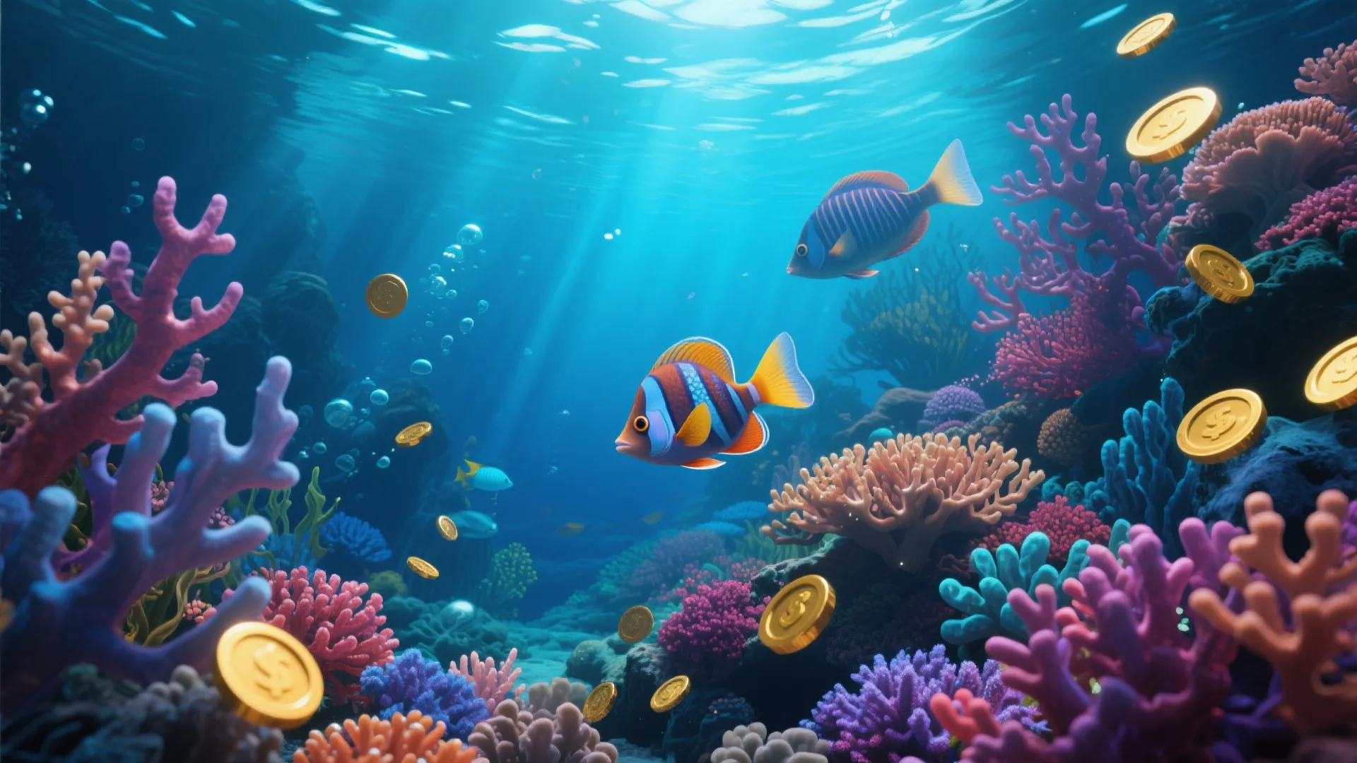 捕鱼达人3D深海场景